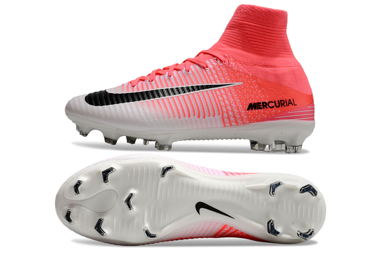 Nike Retro Mercurial Superfly 5 FG White and Pink Football Boots