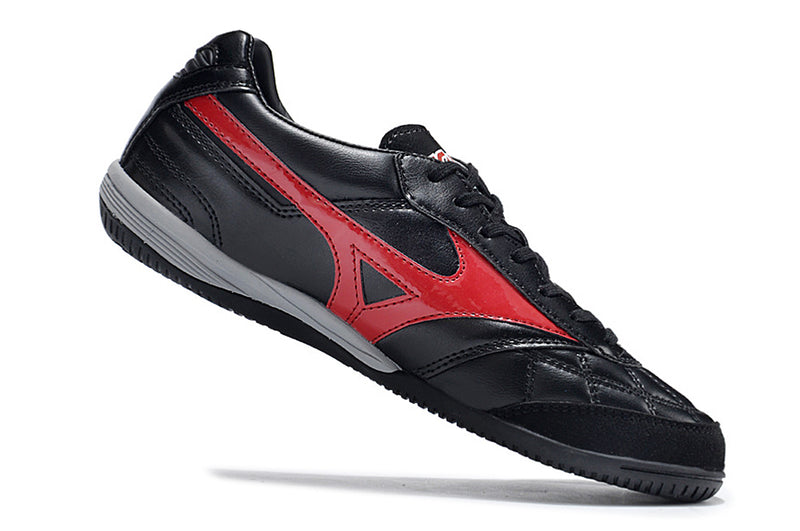 Bota de futbol sala Mizuno Morelia Sala IC negre i vermell "Sergio Ramos"