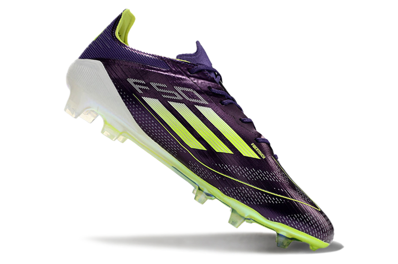 Botes de futbol Adidas F50 FG morat i verd "Fast Reborn"