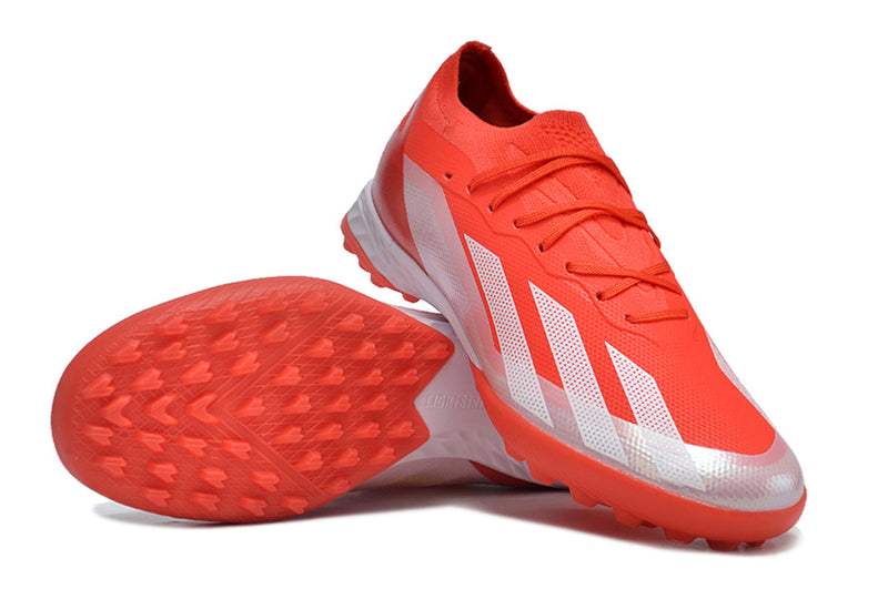 Adidas X Crazyfast.1 TF Red "Energy Citrus Pack" Society Football Boots