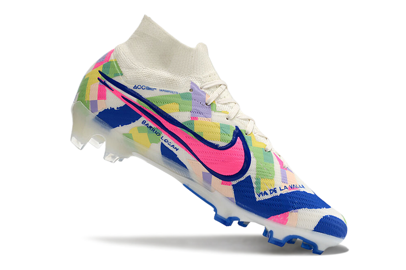 Bota de futbol Nike Air Zoom Mercurial Superfly 9 Elite FG Blanc, Blau i Rosa "SoCal Pack" 