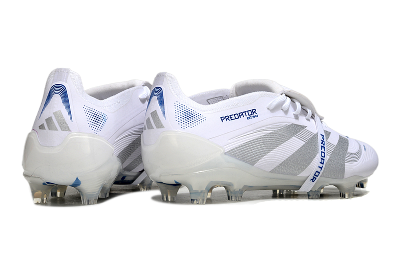 Chuteira Campo Adidas Predator FT 30 Elite FG Branca e Azul "Polar Victory"