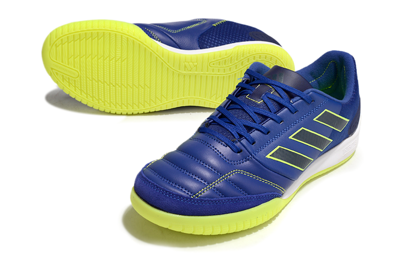 Chuteira Futsal Adidas Competition Top IC Azul e Verde