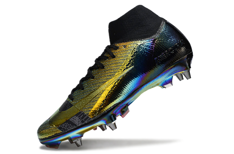 Chuteira Campo Nike Air Zoom Mercurial Superfly 10 Elite Trava Mista Preta "Cosmic Speed"