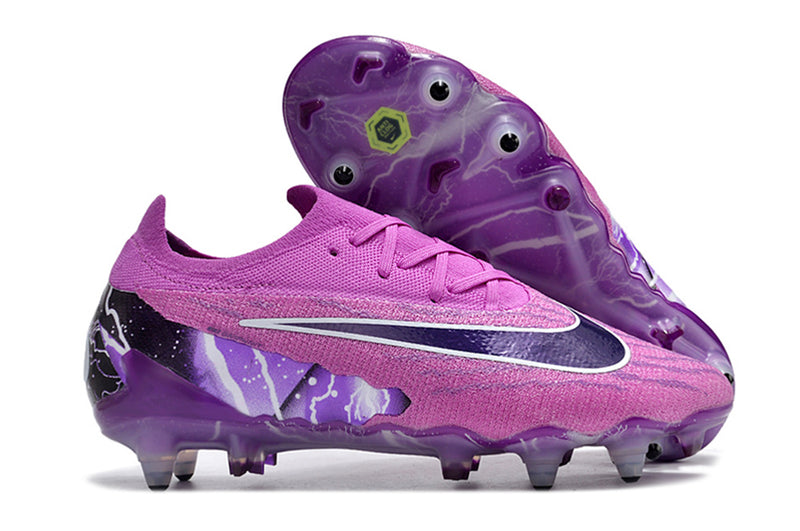 Bota de futbol Nike Phantom GX Elite amb punta d'alumini violeta "Thunder".