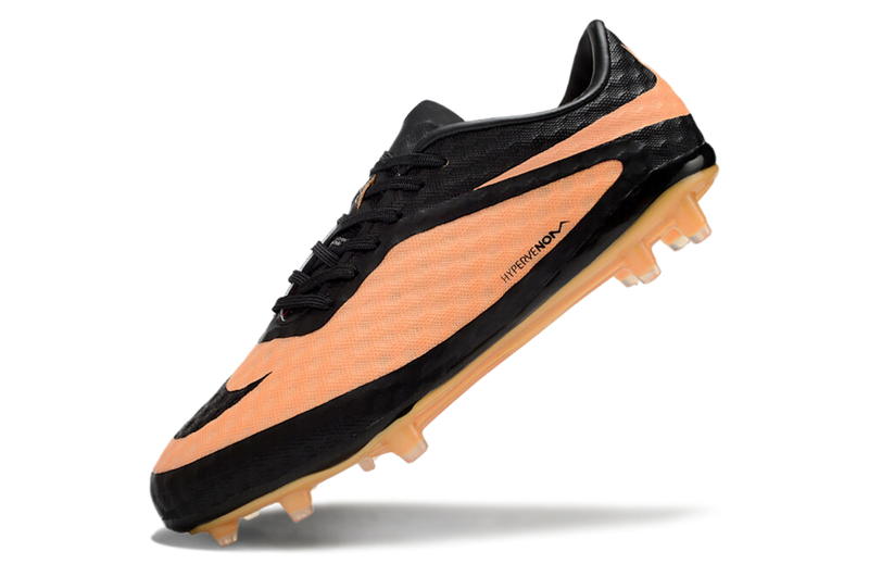 Botes de futbol Nike Retro Hypervenom Phantom I FG negre i taronja 