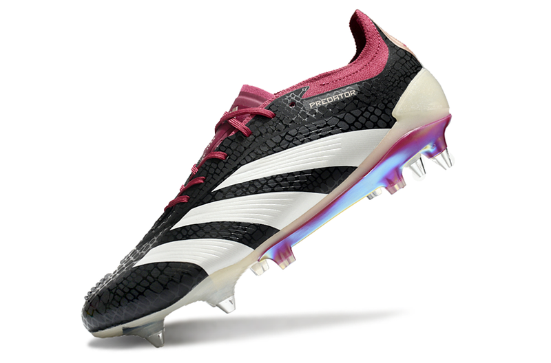 Botes de futbol Adidas Predator Elite Aluminium Toe Negre i Lila 