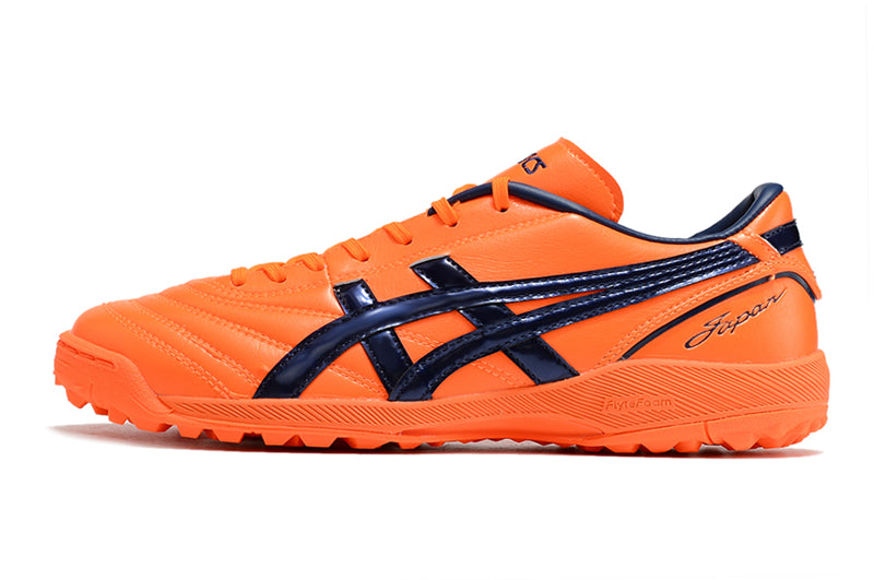 Chuteira Society Asics Japan TF Laranja