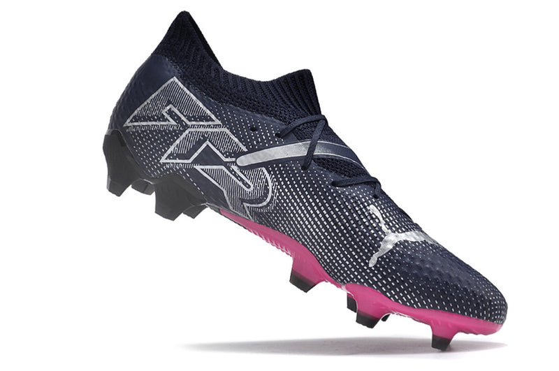 Puma Future 7 FG Black and Pink Football Boots