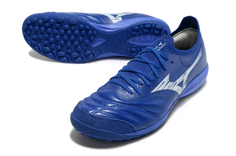 Chuteira Society Mizuno Morelia Neo Sala TF Azul "Mugen Pack"