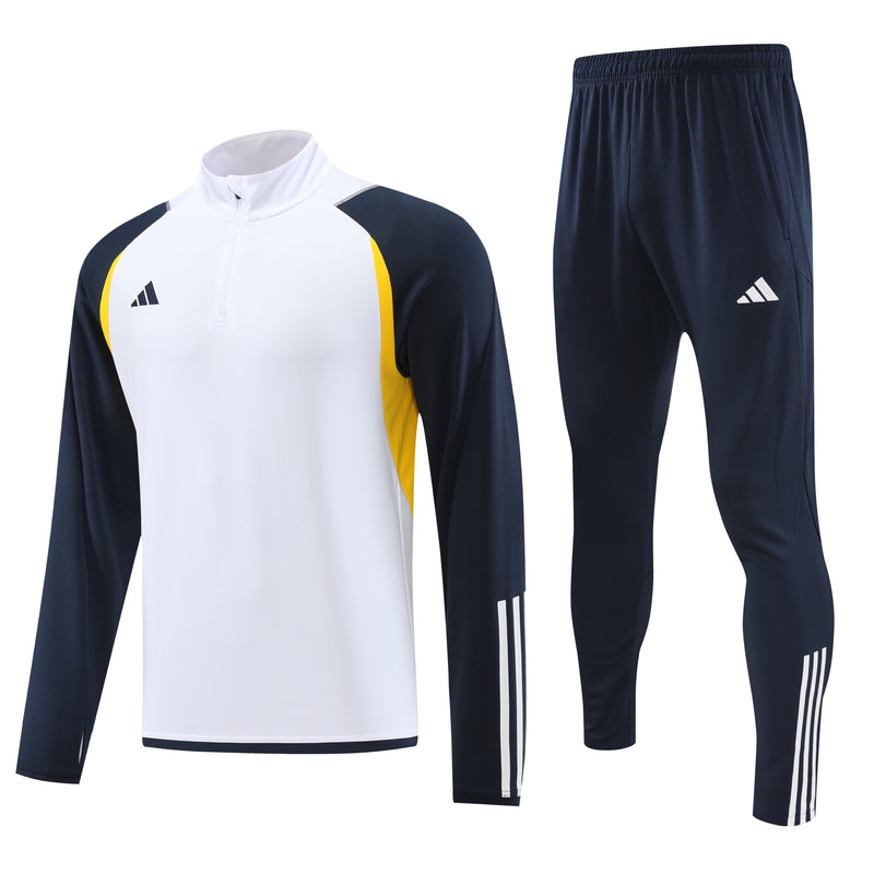 Adidas Training Cold Weather Set White, Blue and Yellow