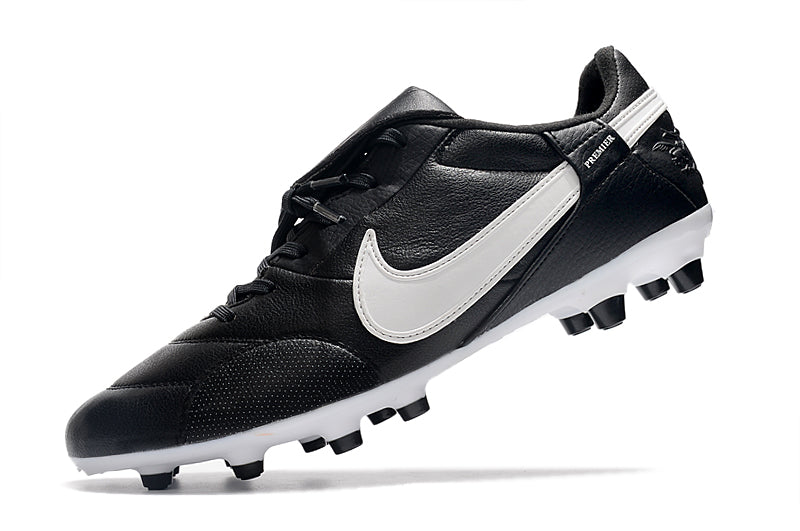 Chuteira Campo Nike Premier 3 FG Preta e Branca