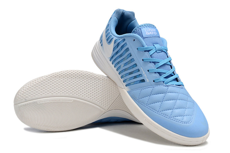 Nike Lunar Gato II IC Futsal Boot Blue and White