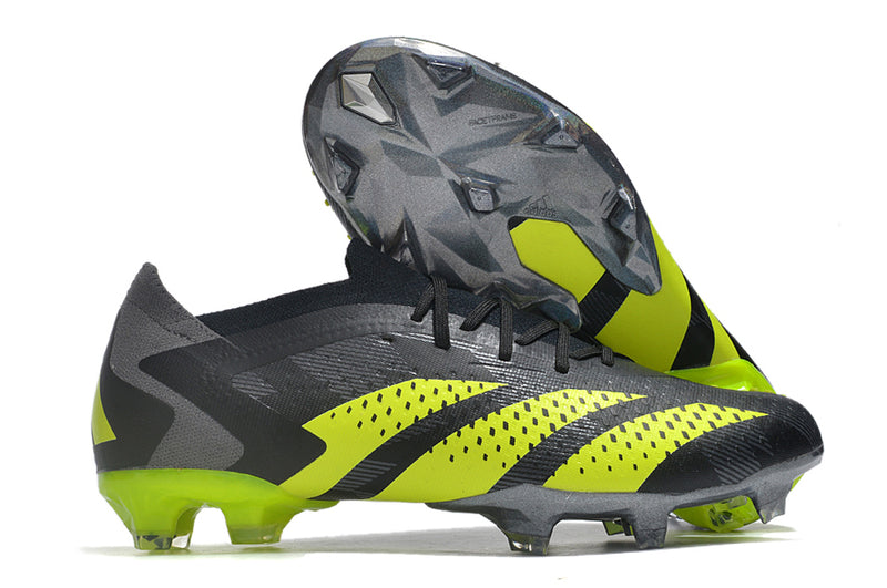 Adidas Predator Accuracy+ FG Black and Green "Crazycharged Pack" Field Boots