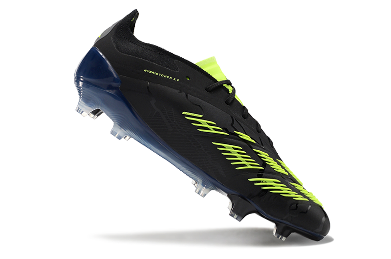 Chuteira Campo Adidas Predator Elite FG Preta e Verde "Edition Merky Pack"