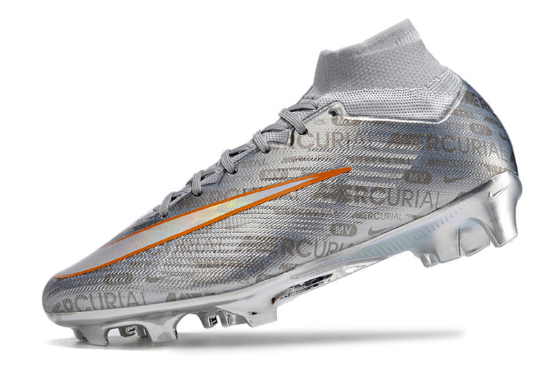 Nike Air Zoom Mercurial Superfly 9 Elite FG Silver "25 Years Nike" Kids' Field Football Boots