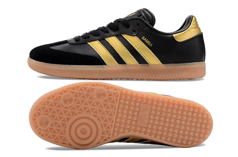 Adidas Lionel Messi x Samba IC Futsal Boot Black and Gold 