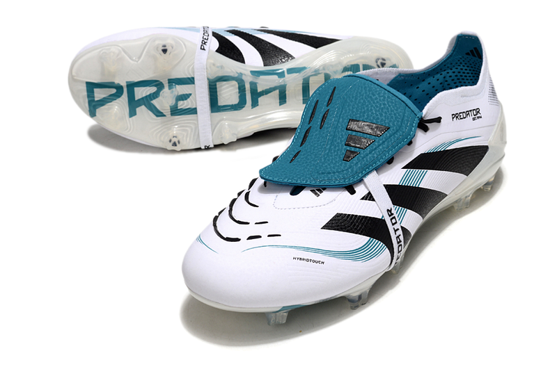 Chuteira Campo Adidas Predator FT 30 Elite FG Branca e Azul