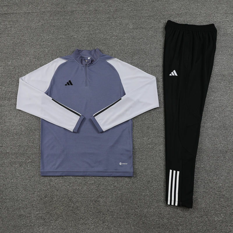 Conjunto de Frio Adidas Training Cinza e Preto