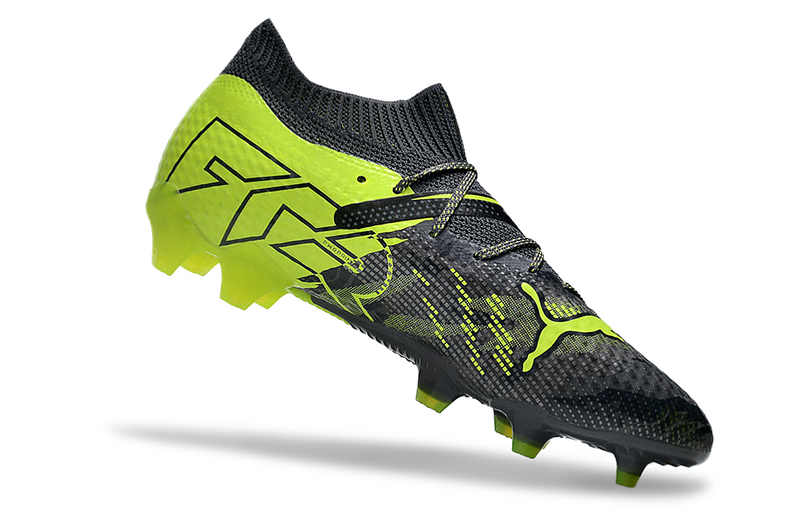 Puma Future 7 FG Grey and Green "Rush Pack" Field Football Boots