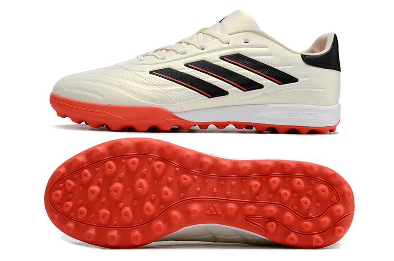 Adidas Copa Pure.1 TF Beige, Orange and Black "Solar Energy" Soccer Shoes