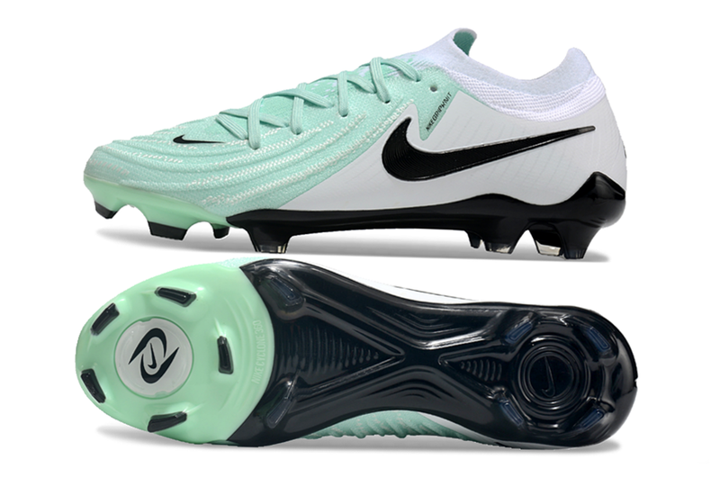 Chuteira Campo Nike Phantom GX 2 Elite FG Branca e Verde