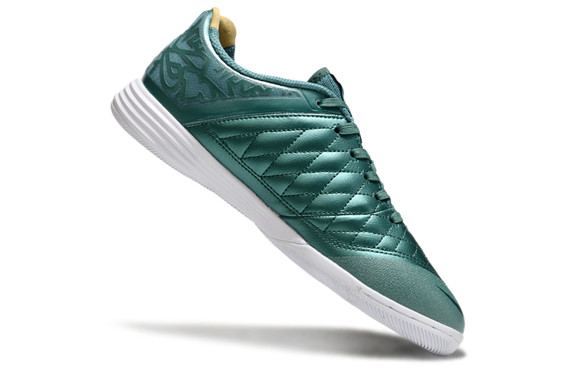 Chuteira Futsal Nike Lunar Gato II IC Verde e Dourado