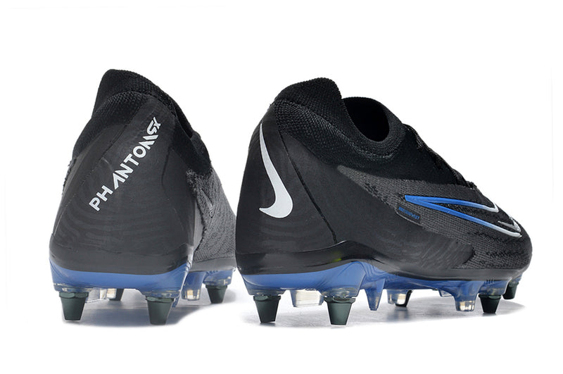 Nike Phantom GX Elite Black and Blue Mixed Cleats "Black Pack"