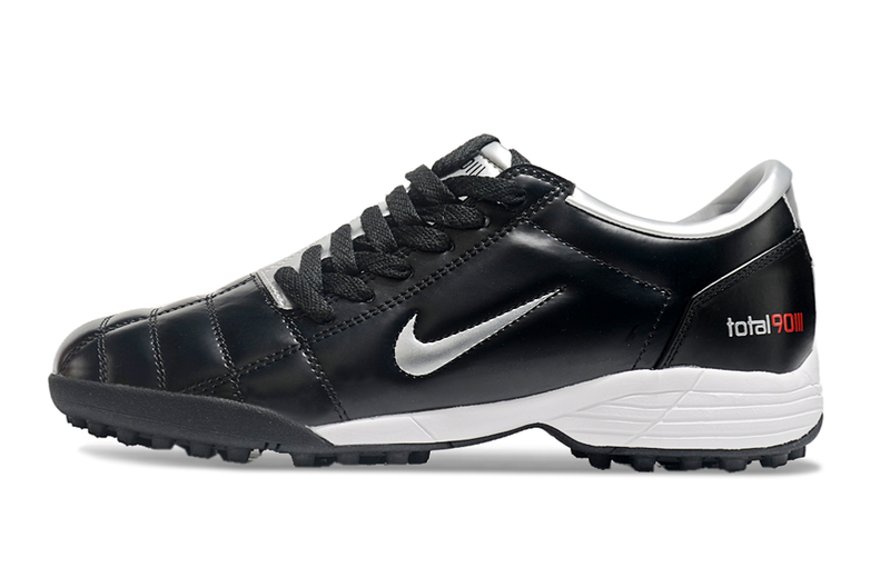 Nike Total 90 TF Black and Silver Society Football Boots 