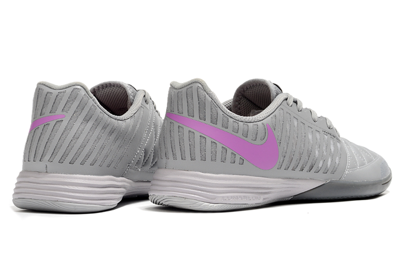 Nike Lunar Gato II IC Futsal Boot Grey and Purple