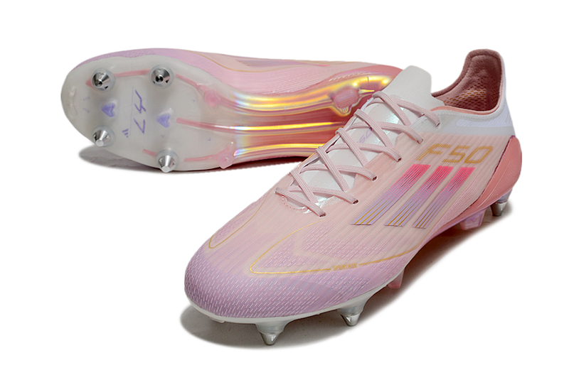 Chuteira Campo Adidas F50 Ponta de Aluminio Rosa "LY304"