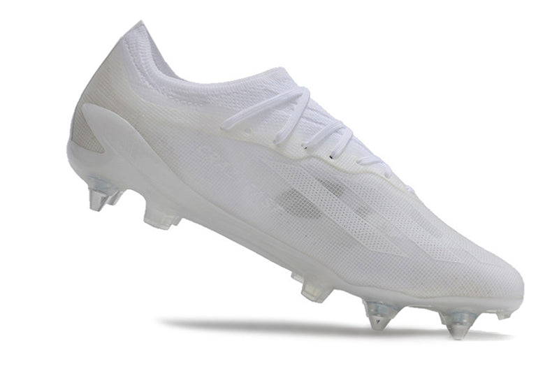 Adidas X CrazyFast.1 Aluminium Spike White "Pearlized Pack" Field Football Boots 