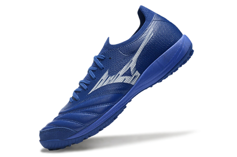 Chuteira Society Mizuno Morelia Neo Sala TF Azul "Mugen Pack"