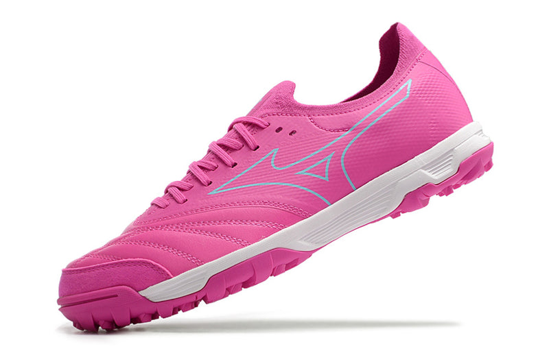 Tenha muito mais CONFORTO com a Mizuno Morelia Neo Beta Society Rosa e Azul na Farda de Boleiro, Garanta a qualidade de Jogadores Profissionais Elite!