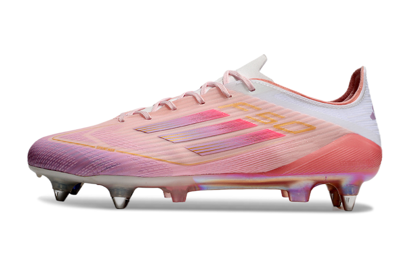 Chuteira Campo Adidas F50 Ponta de Aluminio Rosa "LY304"