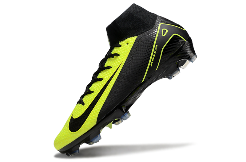 Chuteira Campo Nike Air Zoom Mercurial Superfly 10 Elite FG Preta e Verde