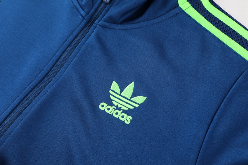 Adidas Sportswear Blue and Green Cold Weather Set