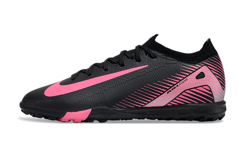 Chuteira Society Nike Air Zoom Mercurial Vapor 16 Elite TF Preta e Rosa