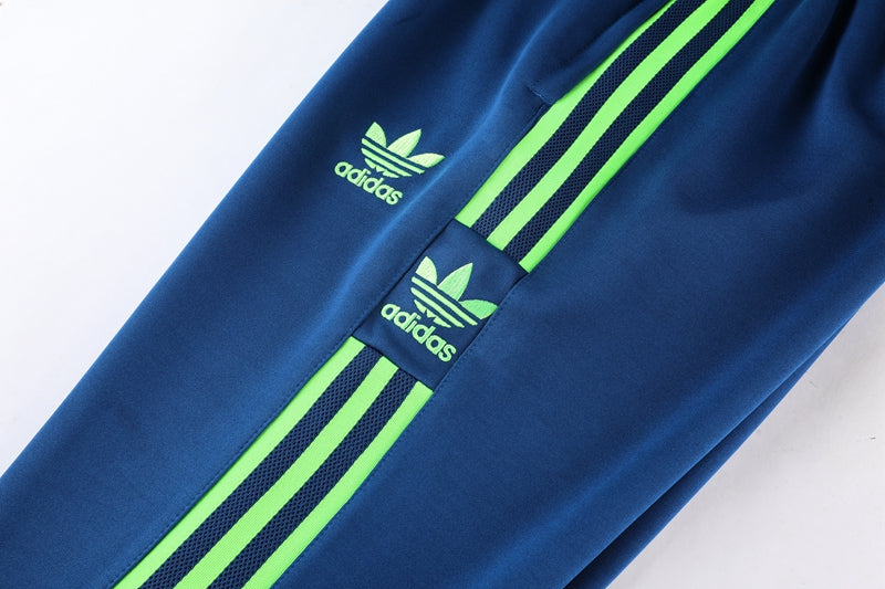 Adidas Sportswear Blue and Green Cold Weather Set