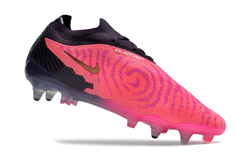 Bota de futbol Nike Phantom GX Elite amb punta d'alumini negre i rosa "Generation Pack".