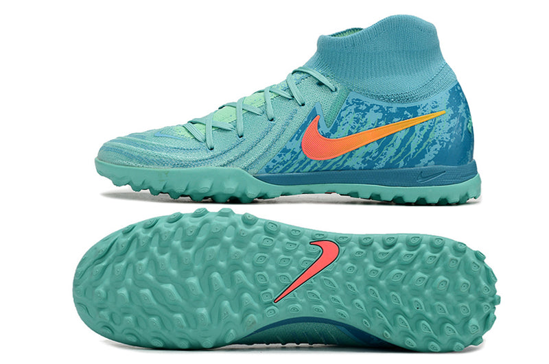 Nike Phantom Luna 2 Elite TF Blue and Green "Vortex Pack" Kids' Soccer Shoes 