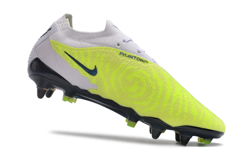 Bota de futbol Nike Phantom GX Elite amb punta d'alumini gris i verd "Paquet lluminós"