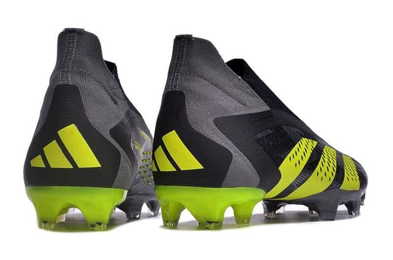 Adidas Predator Accuracy+ FG Black and Green "Crazycharged Pack" Field Boots