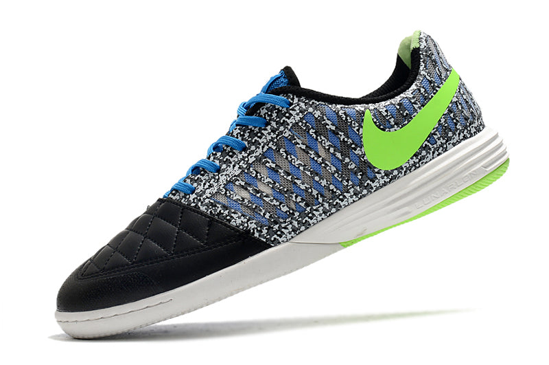 Nike Lunar Gato II IC Futsal Boot Black, Blue and Green