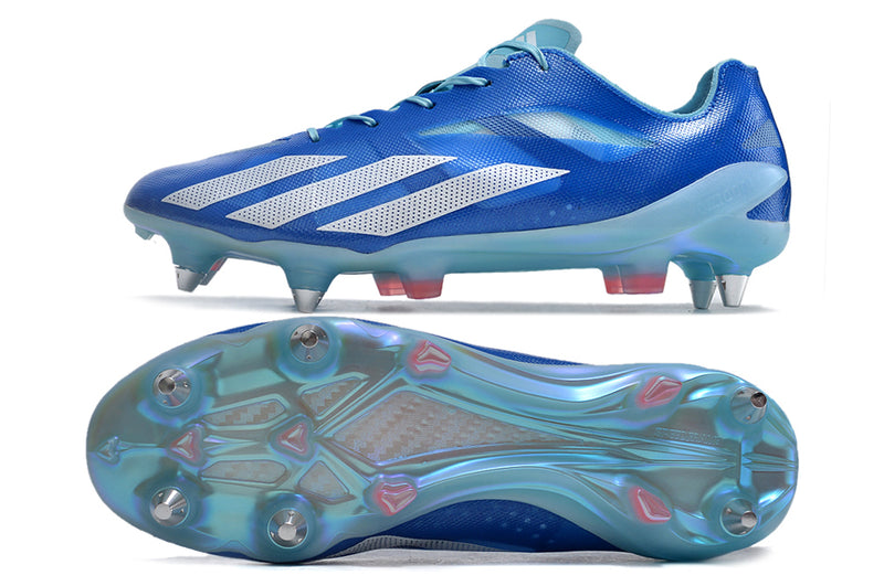 Adidas X CrazyFast+ Aluminium Spike Field Football Boots Blue "Marine Rush Pack"