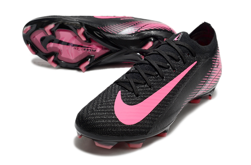 Chuteira Campo Nike Air Zoom Mercurial Vapor 16 Elite FG Preta e Rosa