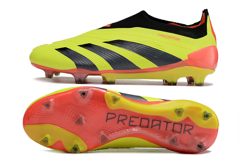 Chuteira Campo Adidas Predator LL Elite FG Amarelo, Preto e Vermelho "Energy Citrus Pack"