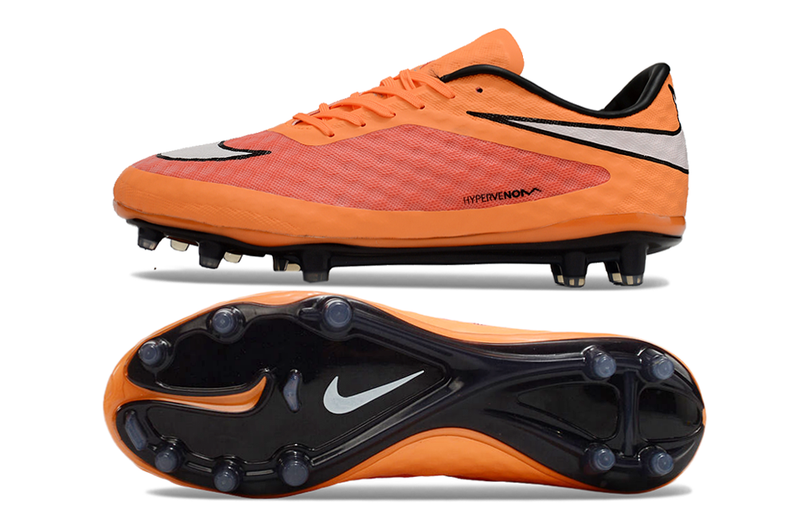 Nike Retro Hypervenom Phantom I FG Orange, Red, White and Black Football Boots 