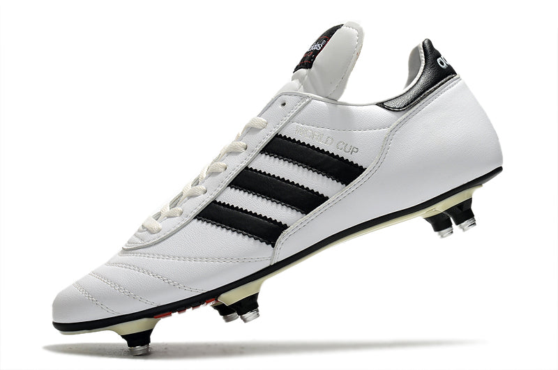 Adidas Copa Mundial Team Aluminum Tip Field Football Boot in White and Black 