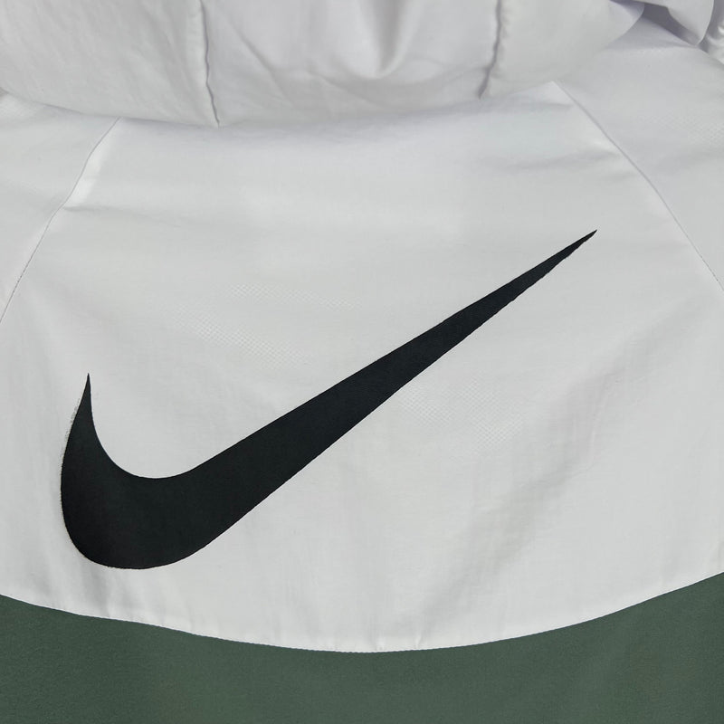 Nike Sportswear White and Green Windbreaker